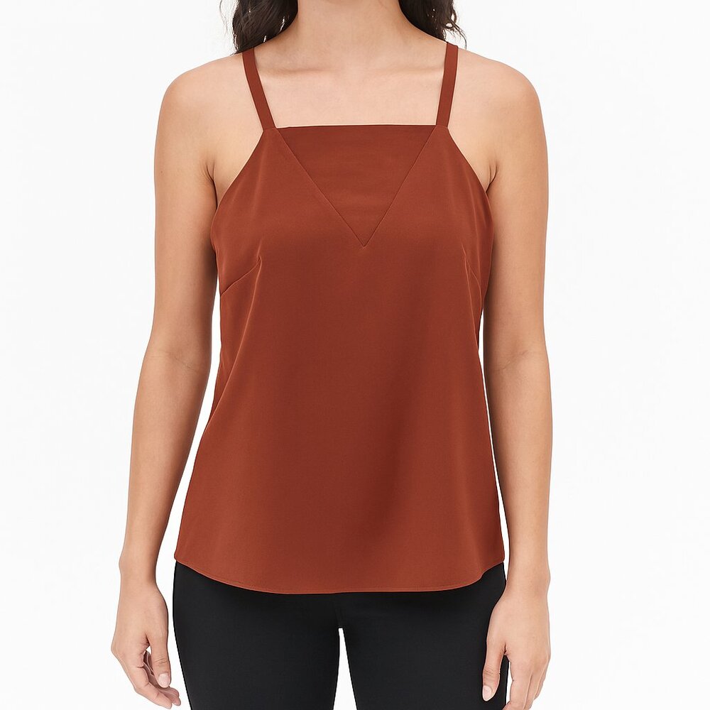 Antonio Melani Sheer Detail Crepe Top